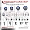 Service Caster 3.5'' Blue Poly Wheel Swivel 7/16'' Stem Caster with Total Lock Brake SCC-GRTTL20S3514-PPUB-BLUE-716138 - alternate 3